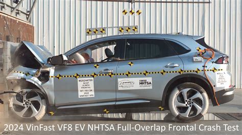 2024 Vinfast Vf8 Ev Nhtsa Full Overlap Frontal Crash Test Two Star Frontal Rating Youtube