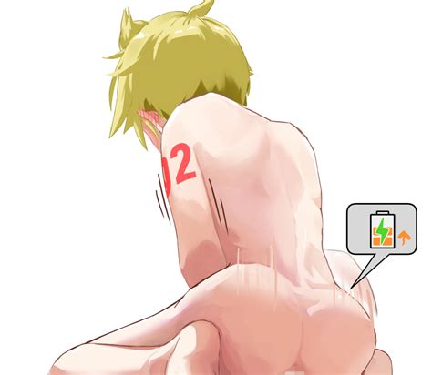 Kubari Kagamine Len Vocaloid Absurdres Commentary Highres 1boy Anus Ass Back Barefoot