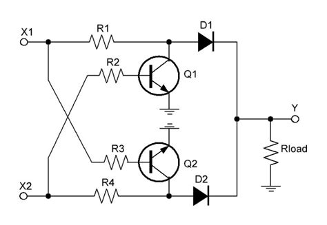 Simple Xor Logic Elements On Transistors Edn