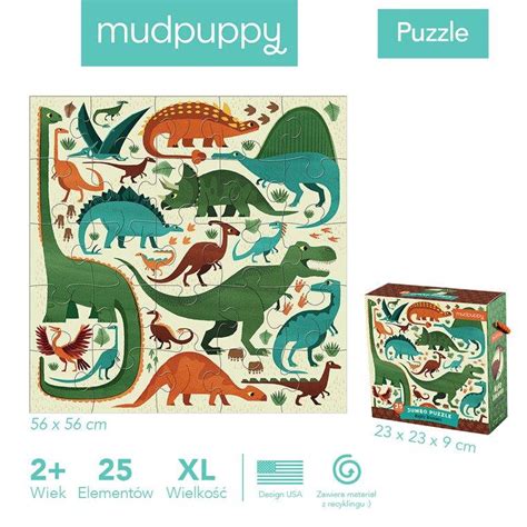 Mudpuppy Puzzle Pod Ogowe Pot Ne Dinozaury Sklep Online Moi Mili