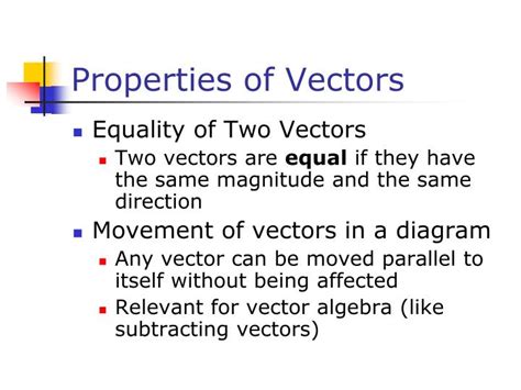 PPT - Properties of Vectors PowerPoint Presentation, free download - ID ...