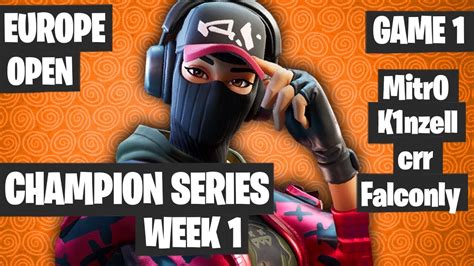 Fortnite FNCS Week 1 Open Game 1 Highlights EU Open Fortnite Squads