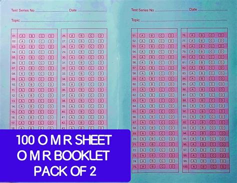 Omr Booklet Omr Sheet Omr Book For Kerala Psc Upsc Rrb Bank Exams Ktet