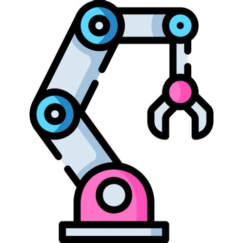 Robotic Arm Special Lineal Color Icon