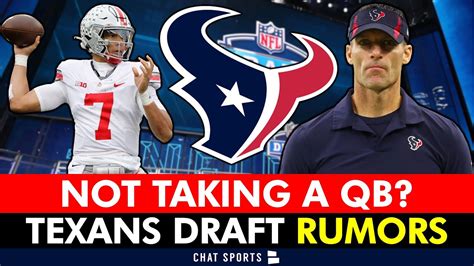 Texans Draft Rumors Houston Not Taking A Qb Leaning Will Anderson