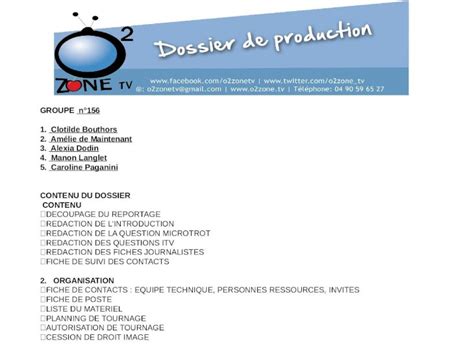 PPTX Dossier De Production Groupe N 156 V2 Pdf DOKUMEN TIPS