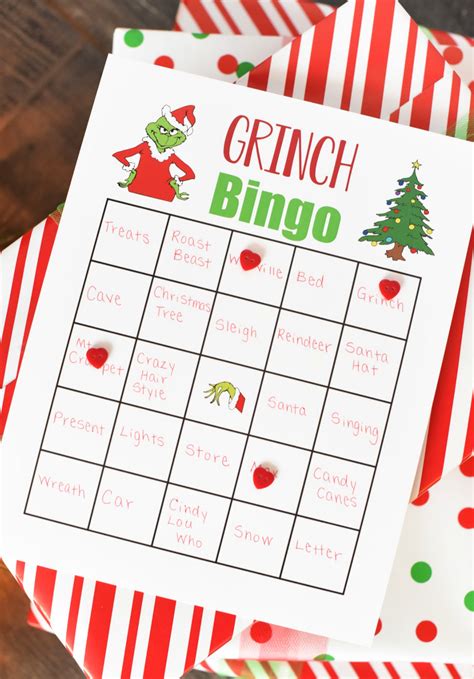 Grinch Bingo Game Printable