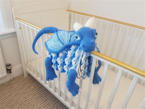 3in1 Ice Dragon Baby Blanket Crochet Pattern Dragon Blanket Etsy Uk