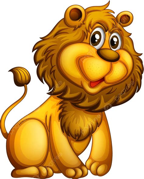 Un León Joven León Peludo Animal Vector Png León Peludo Animal Png