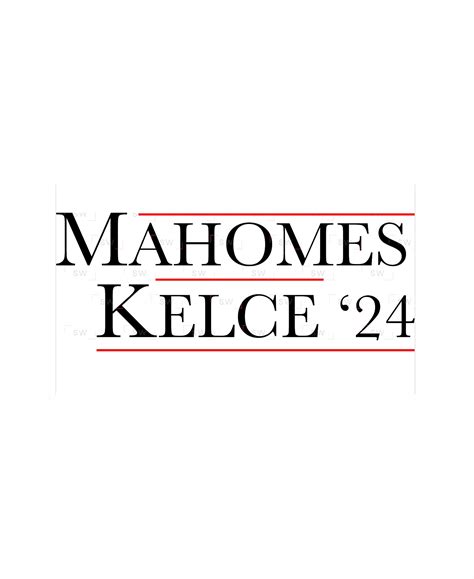 Kelce 2024 Mahomes Transparent PNG Football Kansas City Sublimation ...