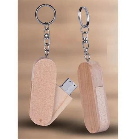 Wooden Swivel Key Ring Usb Drive For Promotional Capacity Gb At Rs