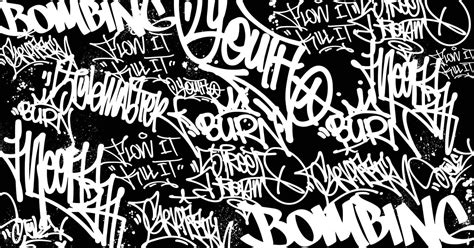 Graffiti art background with scribble throw-up and tagging hand-drawn ...