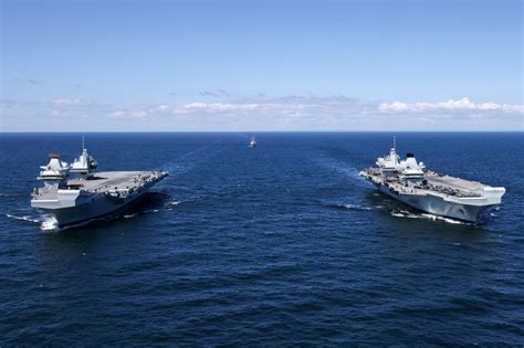 Both Royal Navy Aircraft Carriers Sailed Together for the First Time ...