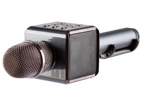 Silvercrest Bluetooth Karaoke Mikrofon Mit Licht Und