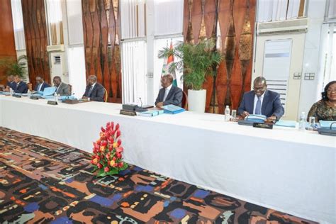 Côte d Ivoire Communiqué du Conseil des ministres du mercredi 20