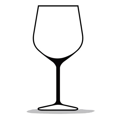 Beautiful Wine Glass Silhouette - Generative Ai 26912898 PNG