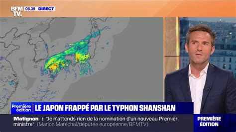 Le Japon frappé par le puissant typhon Shanshan et des vents à 200 km h