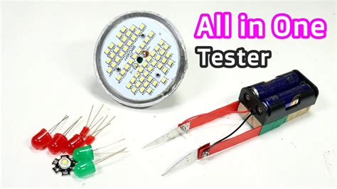 How To Make All In One Ledsmd Normal Tester At Home Useful Tool For Led Bulb Repair Youtube