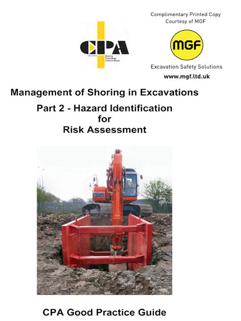 Shoring Pdf Risk Assessment Crane Machine