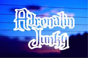 Adrenalin Junky Car Decal Sticker