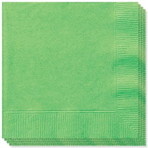 Lime Green 2 Ply Napkins 13 Inches 33cm Pack Of 20 Partyrama