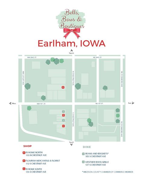 Earlham_Holiday_Map_Print | Madison County, Iowa Chamber & Welcome Center