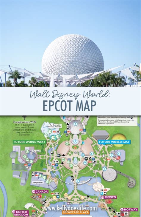 Epcot Map Walt Disney World - Updated June 2024