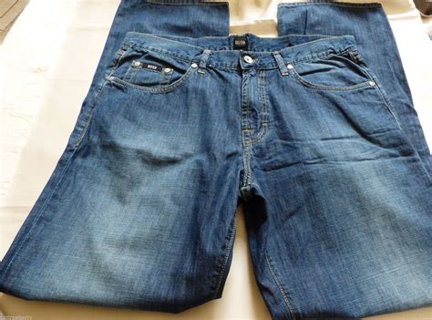 BOSS HUGO lightweight blue jeans pants zipper Fly Sz 36/32 RN73616 ...