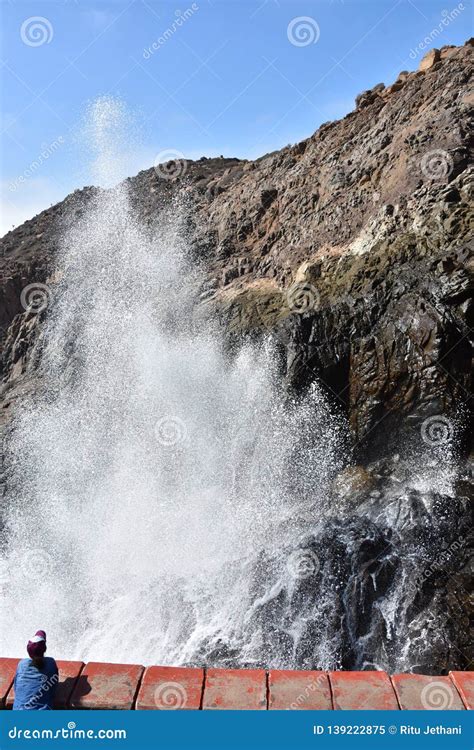 La Bufadora Blowhole In Ensenada Mexico Editorial Photo