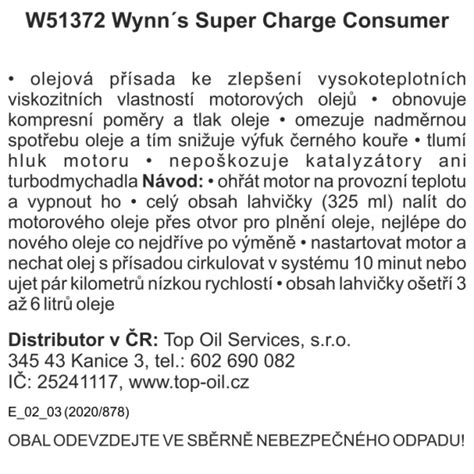 Wynn S Super Charge Oil Treatment 325 Ml Bonatrade