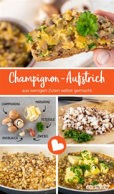 Ein würziger Champignon Aufstrich lässt sich im Handumdrehen aus nur