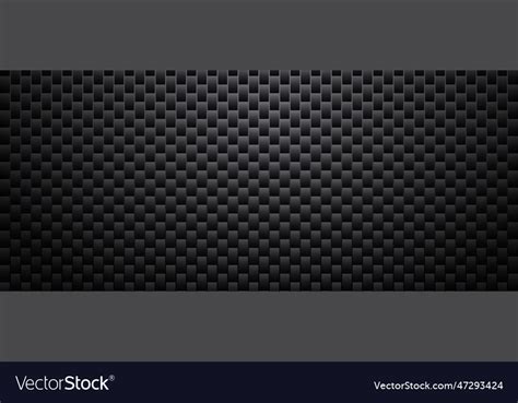 Dark background black carbon fiber texture Vector Image