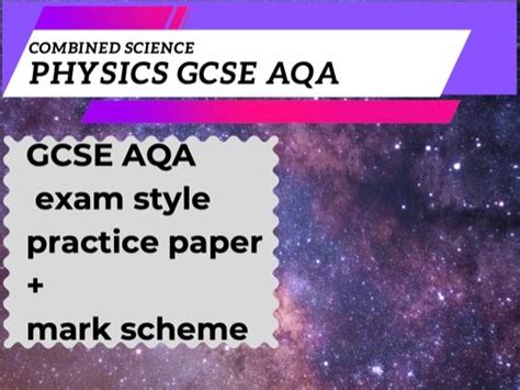 Predicted Gcse Aqa Physics Combined Science Practice Paper And