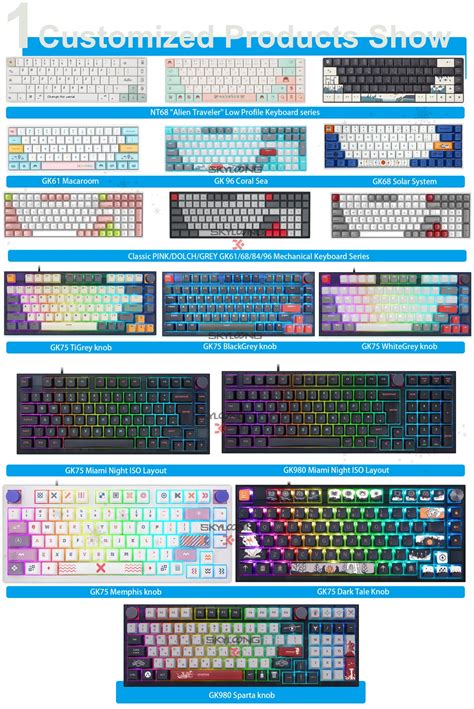 Skyloong Gk Wireless Mechanical Keyboard Hot Swap Knob
