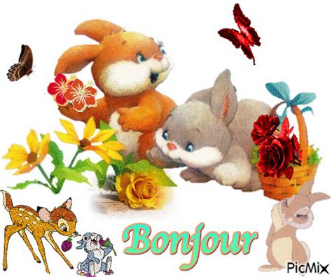 25 Bonjour Greetings With Glitter S Glitters Buddy