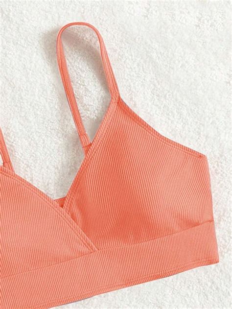 Shein Ensemble De Bikini C Tel Pour Adolescentes Avec Encolure Envelopp E Plage D T Mode