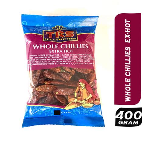 TRS Whole Chillies Extra Hot Grams Bharat Basket