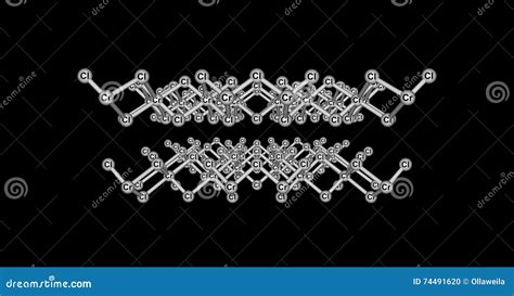 Chromic Chloride Molecular Structure Isolated on Black Stock ...