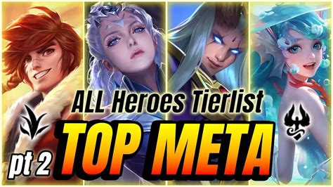 Honor Of Kings Tier List For July Best Hok Characters Ranked