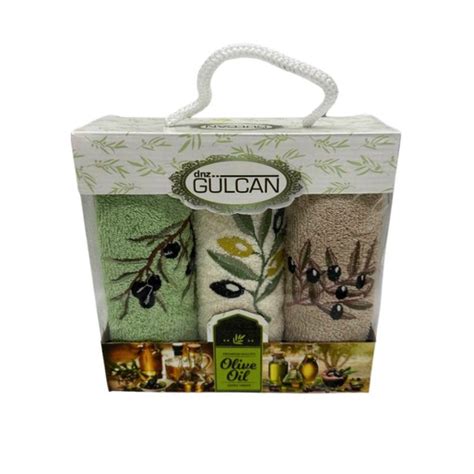 Кухонные полотенца махровые хлопковые 30х50 см GULCAN RM151 (3 шт ...