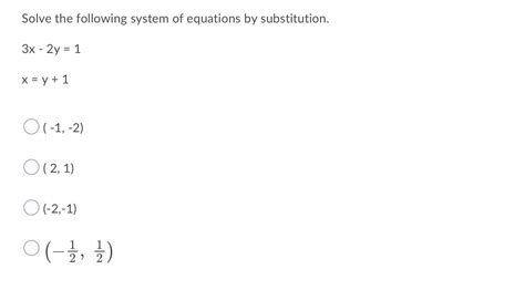 Solved Solve the following system of equations by | Chegg.com 