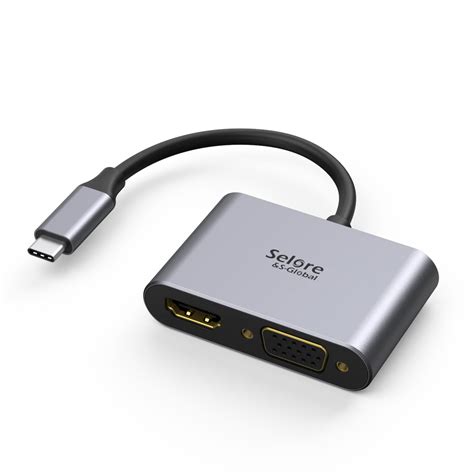 Selore Usb C To Hdmi Vga Adapter Seloreglobal