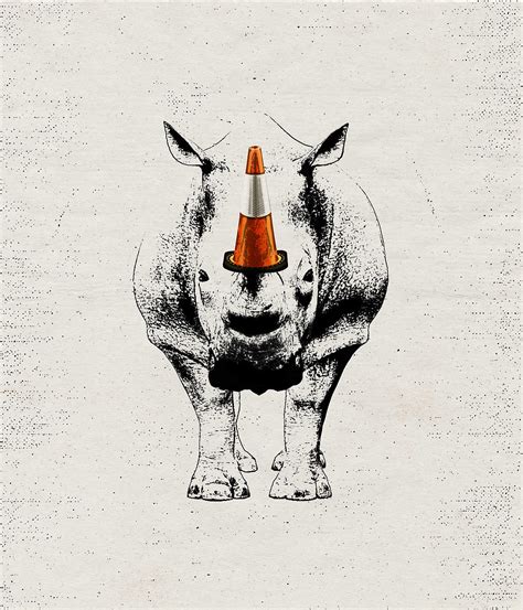 Global News Art | Caution: Rhino Extinction Ahead.