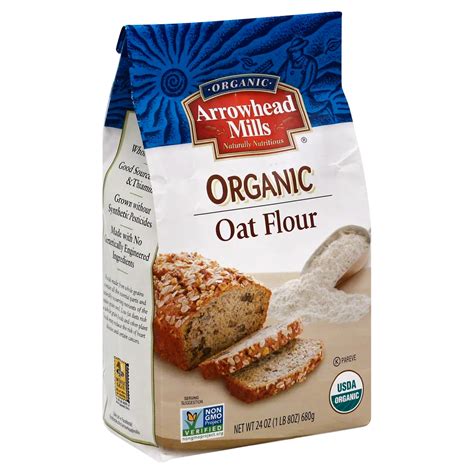 Arrowhead Mills Whole Grain Organic Oat Flour Shop Flour At H E B