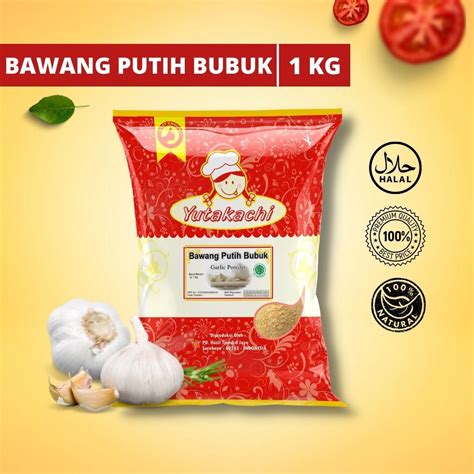 Jual Bawang Putih Bubuk 1Kg Murni Yutakachi Garlic Powder Rempah