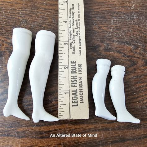 Choice Vintage Glazed China Doll Parts Arms Legs Matching Set Antique