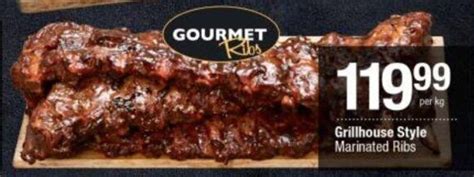 Grillhouse Style Marinated Ribs Per Kg Offer At Checkers