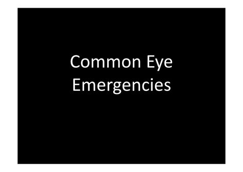 PDF Common Eye Emergencies NET Framework DOKUMEN TIPS