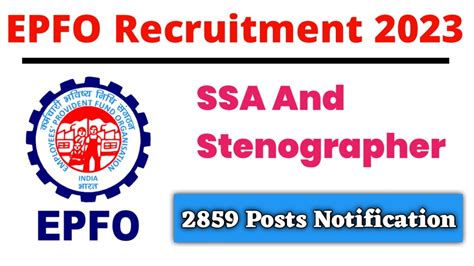 EPFO SSA Recruitment 2023 Notification Released Haryana Jobs Alert