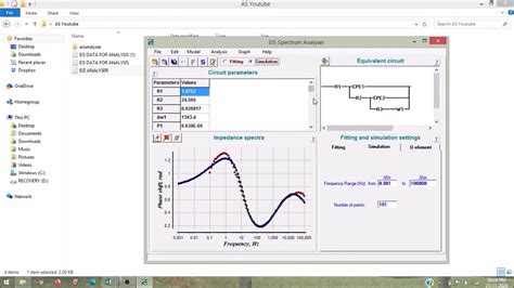 EIS CIRCUIT FITTING USING EIS SPECTRUM ANALYSER YouTube